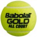 М"яч тенісний Babolat Gold All Court, 3 шт, жовтий, код: 501086-WS