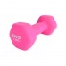 Гантель вінілова Матова SNS 1х2,5 кг, рожевий, код: 13535-SNS