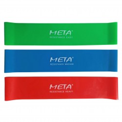 Набір резинок для фітнесу Meta Elastic Bands Set of 3 pcs 600х50 мм, зелений, синій, червоний, код: 080101514637 Набір резинок для фітнесу Meta Elastic Bands Set of 3 pcs 600х50 мм, зелений, синій, червоний, код: 080101514637