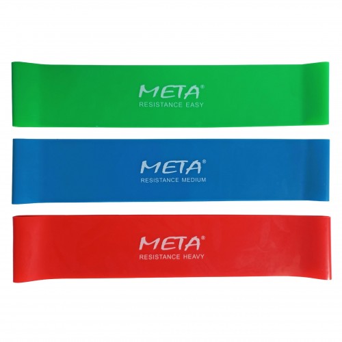 Набір резинок для фітнесу Meta Elastic Bands Set of 3 pcs 600х50 мм, зелений, синій, червоний, код: 080101514637 Набір резинок для фітнесу Meta Elastic Bands Set of 3 pcs 600х50 мм, зелений, синій, червоний, код: 080101514637