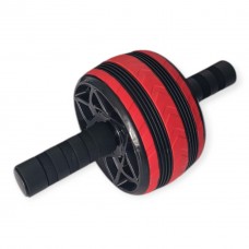 Ролик для преса одноколесний з килимком SNS PO-1613 чорно-червоний, код: 18271-SNS Ролик для преса одноколесний з килимком SNS PO-1613 чорно-червоний, код: 18271-SNS