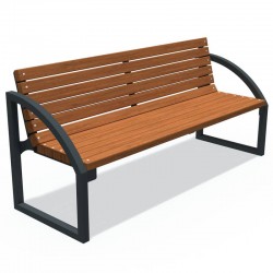 Лавка паркова InterAtletika Радіус, 1680х560х769 мм, код: LP003-SM Лавка паркова InterAtletika Радіус, 1680х560х769 мм, код: LP003-SM