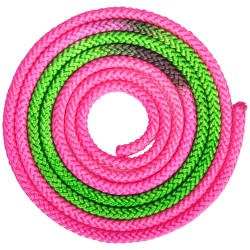 Скакалка для художньої гімнастики Beauty 3 м, рожевий-салатовий, код: C-1657_PLG