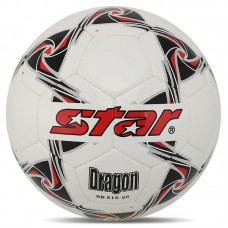 М"яч футбольний Star Dragon №5 PU, білий-чорний-червоний, код: SB515_WBKR