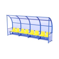 Лава запасних Brustyle на 8 місць (з сидінням) 4480х860х2030 мм, код: SG437