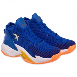 Кросівки для баскетболу Jdan розмір 43 (27,5см), синій-жовтий, код: OB-938-4_43BLY