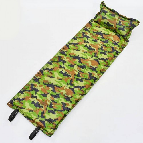 Килимок самонадувающийся з подушкою 1850х500 мм, камуфляж, код: TY-0560-ZR Килимок самонадувающийся з подушкою 1850х500 мм, камуфляж, код: TY-0560-ZR