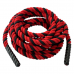 Канат для кросфіту Orlins 12 м, діаметр 40 мм посилений, червоно-чорний, код: RO-174