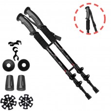 Трекінгові палиці PowerPlay Fika Black/Red 60-135 см (пара), код: PP_9106_FIKA_Bl/Red Трекінгові палиці PowerPlay Fika Black/Red 60-135 см (пара), код: PP_9106_FIKA_Bl/Red