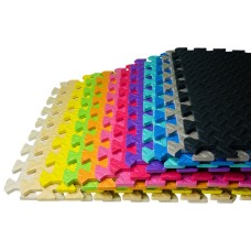 М"яка підлога килимок-пазл Lanor EVA Веселка Плетінка 2000x2000x10мм 16шт, різнокольоровий, код: 1480057529-E