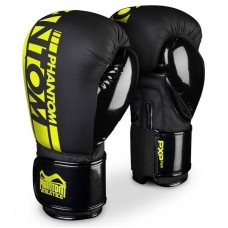 Рукавички боксерські Phantom Apex Elastic Neon Black/Yellow, 10 унцій, код: PHBG2300-10