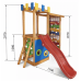 Дитячий ігровий комплекс для будинку PLAYBABY Babyland 1500х750х2100 мм, код: Babyland-15