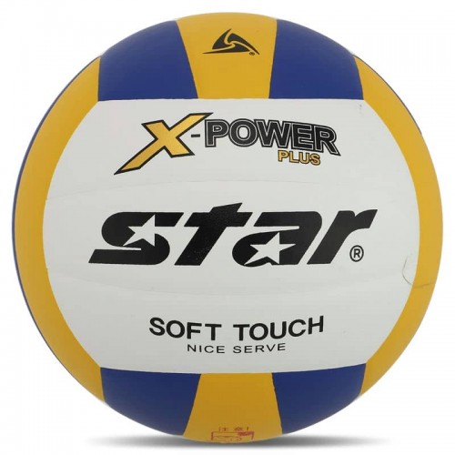 М"яч волейбольний Star X-Power Plus №5, білий-синій-жовтий, код: VB5055C-33-S52 М"яч волейбольний Star X-Power Plus №5, білий-синій-жовтий, код: VB5055C-33-S52