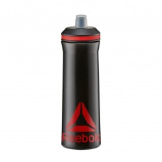 Пляшка для води Reebok чорний/червоний 0,75 л, код: RABT-12005BK