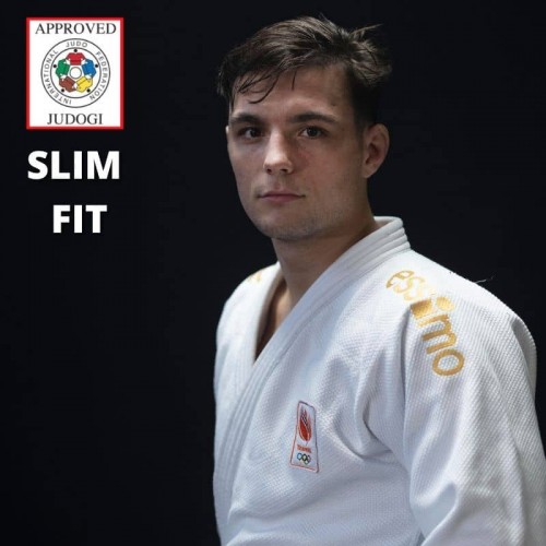 Кімоно для дзюдо Essimo серії Gold IJF Slim Fit, розмір 160, білий, код: 13186-196