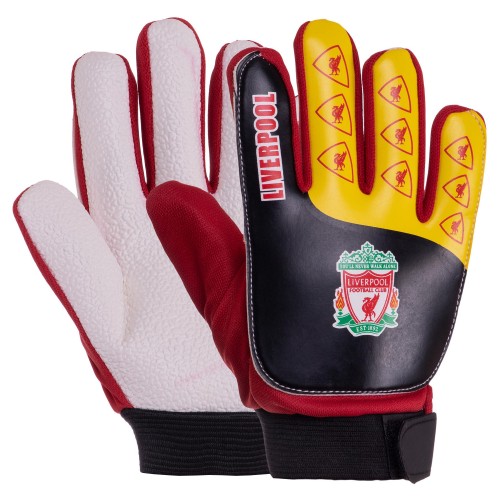 Рукавички воротарські юніорські PlayGame Liverpool червоний-жовтий, розмір 8, код: FB-0028-06_8-S52