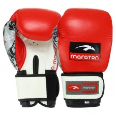 Боксерський набір 2в1 (рукавички та сумка) Maraton Dmax 10 унцій, червоний-білий, код: MRT-C4_10RW