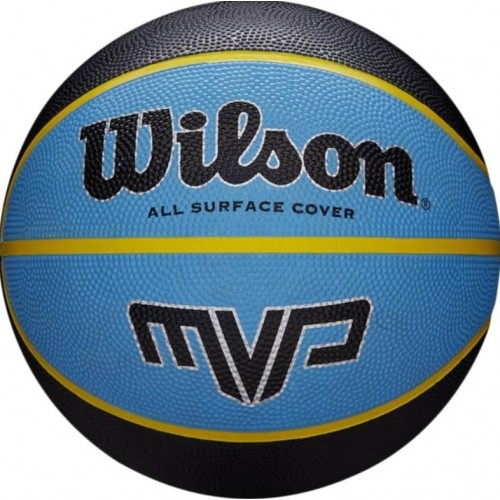 М'яч баскетбольний Wilson MVP 295, розмір 7, чорний-синій, код: 887768756703