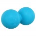 М"яч масажний подвійний для МФР та самомасажу Duoball LiveUp 140х65мм, синій, код: LP8502