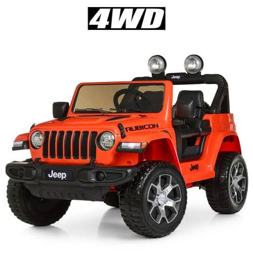 Дитячий електромобіль Джип Bambi Jeep помаранчевий, код: M 4176EBLR-7-MP