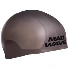 Шапочка для плавання силіконова стартова MadWave R-CAP Fina Approved L, сірий, код: M053115_GR