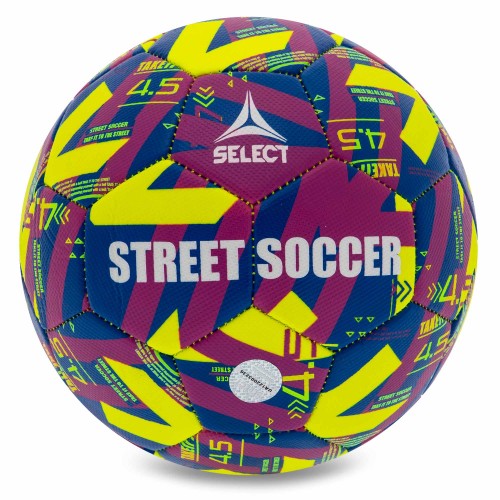 М"яч футбольний Select Street Soccer V23 №4,5, фіолетовий-жовтий-синій, код: STREET-YB