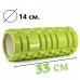 Масажний ролик (роллер) PowerPlay Massage Roller 330х140 мм, зелений, код: PP_4025_Green