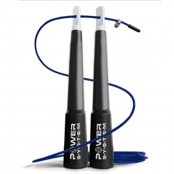 Скакалка швидкісна Power System Crossfit Jump Rope 2800 мм, синій, код: PS-4033_Black-Blue