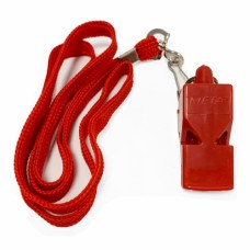 Свисток арбітра пластиковий зі шнурком Meta Whistle plastic Classic with lanyard червоний, код: 080101512442