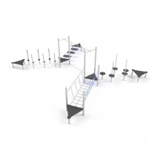 Дитячий ігровий канатний комплекс Miros 8900х8650х2100 мм, код: LK233 Дитячий ігровий канатний комплекс Miros 8900х8650х2100 мм, код: LK233