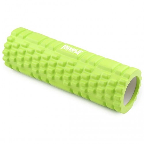 Масажний ролик (роллер) PowerPlay Massage Roller 300х100 мм, зелений, код: PP_4342_Green