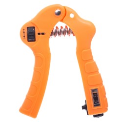 Еспандер кистьовий пружинний FitGo з лічильником і регульований 10-40кг, помаранчевий, код: FI-1683-S52 Еспандер кистьовий пружинний FitGo з лічильником і регульований 10-40кг, помаранчевий, код: FI-1683-S52