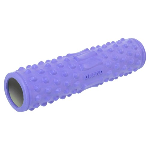 Ролер масажний циліндр (ролик мфр) FitGo Grid Spine Roller, 450x105 мм, фіолетовий, код: FI-9388_V