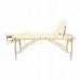 Масажний стіл складний 4Fizjo Massage Table+ Wood 2130х600х550-760 мм, бежевий, код: P-5907739318367