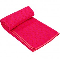 Йога рушник (килимок для йоги) FitGo 1830x630 мм, рожевий, код: FI-4938_P