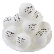 Кульки для настільного тенісу Wilson G40 + ***, 144 шт, код: WLS144