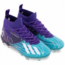 Бутси футбольні дитячі з носком PlayGame розмір 39, фіолетовий-бірюзовий, код: 9047-35-39-2_39