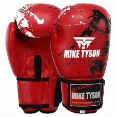 Боксерські рукавички Mike Tyson PVC 14 унції, червоний, код: VL-8448_14R