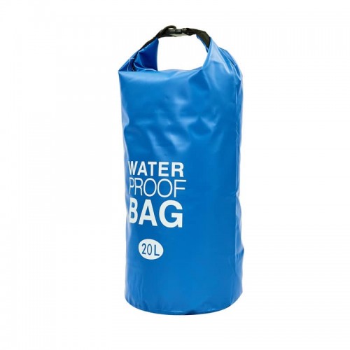 Водонепроникний гермомішок Camping Waterproof Bag 20 л, синій, код: TY-6878-20_BL