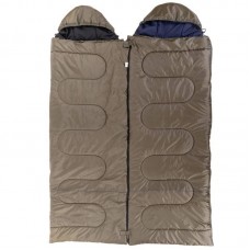 Спальний мішок Camping із капюшоном (двомісний) 1 шт, оливковий, код: SY-4733_OL Спальний мішок Camping із капюшоном (двомісний) 1 шт, оливковий, код: SY-4733_OL