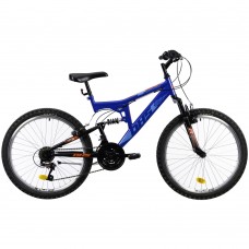 Дитячий велосипед з повною підвіскою DHS 2441 24", синій, код: 22224414230-IN