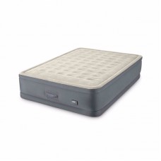 Двоспальне надувне ліжко Intex PremAire II + Вбудований електронасос 220В, USB та регулятором жорсткості, 1520x2030x460 мм, код: 64926-IB