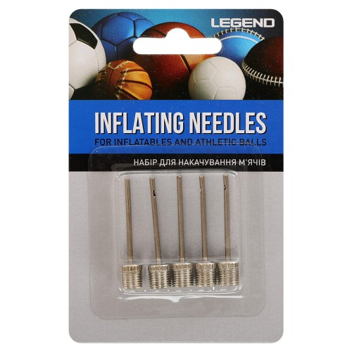 Голки для накачування м"ячів Legend 5шт., код: W2016AP-S52 Голки для накачування м"ячів Legend 5шт., код: W2016AP-S52