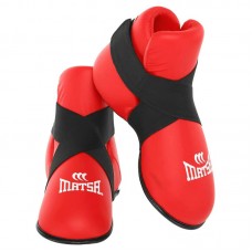 Фути захист ніг для єдиноборств Matsa XL, червоний, код: EV-1977_XLR Фути захист ніг для єдиноборств Matsa XL, червоний, код: EV-1977_XLR