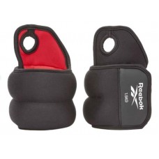 Обважнювачі зап'ястя Reebok Wrist Weights 1 кг, чорний-червоний, код: 885652020558 Обважнювачі зап'ястя Reebok Wrist Weights 1 кг, чорний-червоний, код: 885652020558