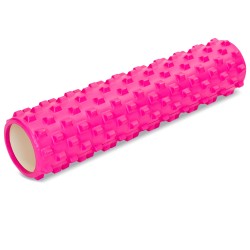 Ролик для йоги FitGo 600х150 мм, рожевий, код: FI-6280_P