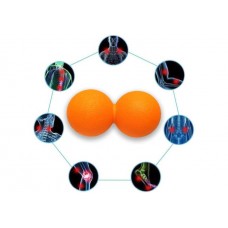 Масажний м"ячик EasyFit TPR подвійний 12х6 см помаранчевий, код: EF-2175-OR-EF Масажний м"ячик EasyFit TPR подвійний 12х6 см помаранчевий, код: EF-2175-OR-EF