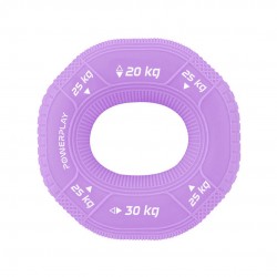 Еспандер кистьовий силіконовий PowerPlay Hand Grip Medium 20-25-30 кг, фіолетовий, код: PP_4331_Purple_(20-25-30)