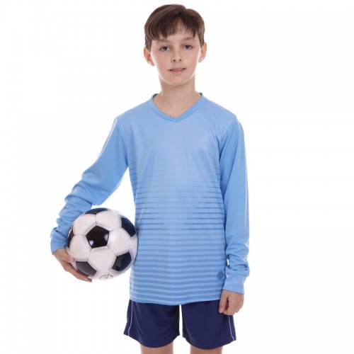 Форма футбольна дитяча PlayGame, розмір 26, ріст 130, блакитний-синій, код: CO-1908B-1_26NBL
