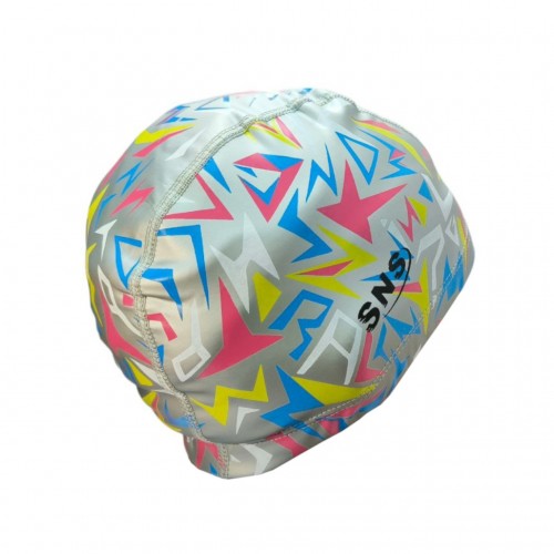 Шапочка для плавання SNS Stars PU-H8 срібний, код: 12933-SNS Шапочка для плавання SNS Stars PU-H8 срібний, код: 12933-SNS